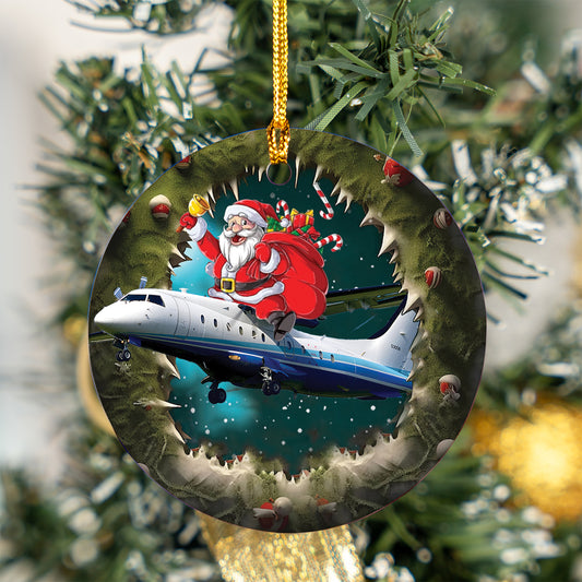 US Air Force C-146A Wolfhound Christmas Ceramic Ornament