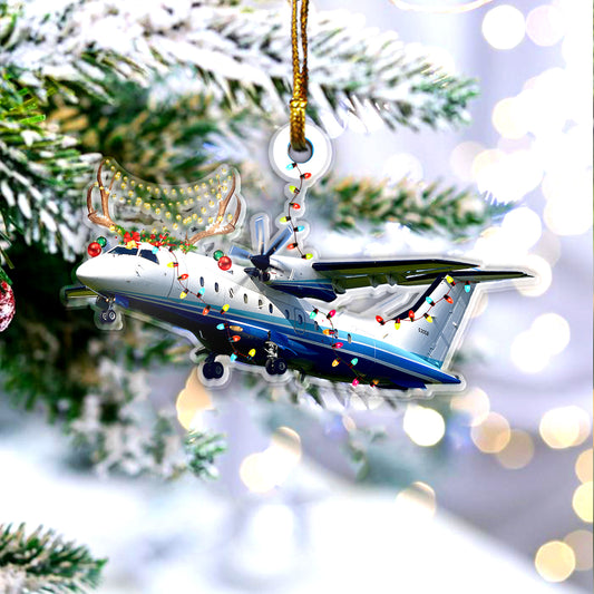 US Air Force C-146A Wolfhound Christmas Ornament