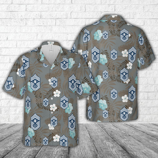 US Air Force Chief Master Sergeant of the Air Force 2004-present insignia Hawaiian Shirt