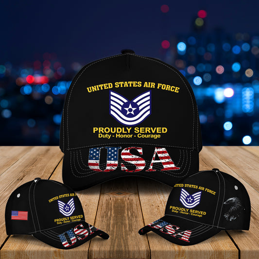 US Air Force E-5 Staff Sergeant SSgt E5 Baseball Cap