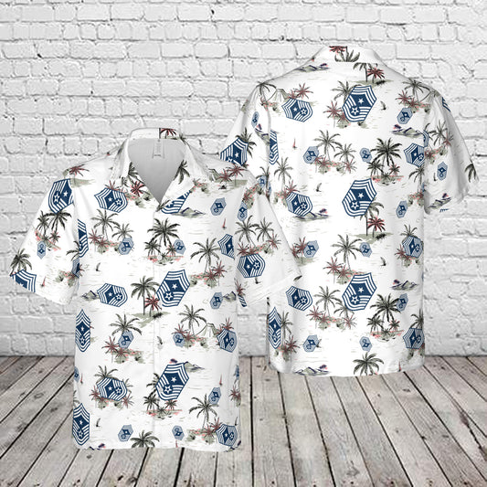 US Air Force E9c Command chief master sergeant Hawaiian Shirt