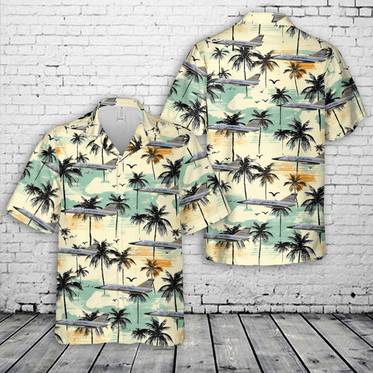 USAF 171st Fighter Interceptor Squadron F-106A Hawaiian Shirt
