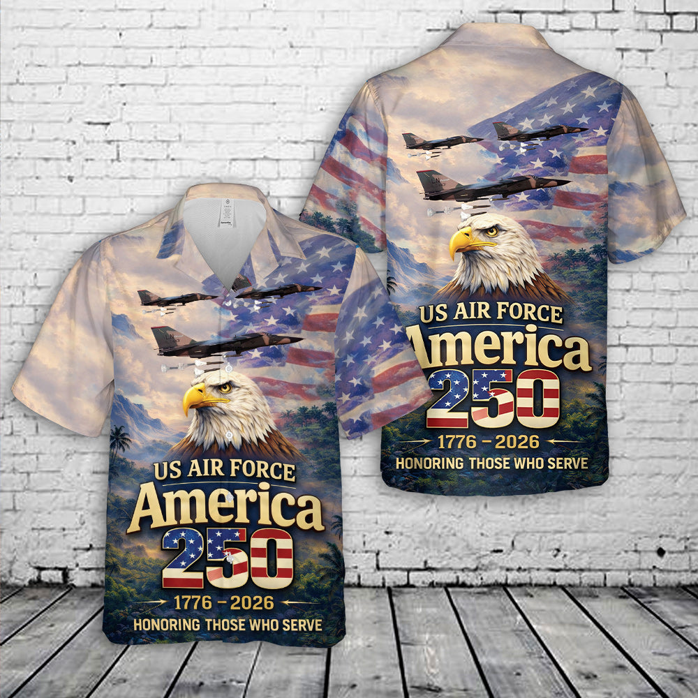 US Air Force F-111 Aardvark 1776-2026, 250th Anniversary Hawaiian Shirt