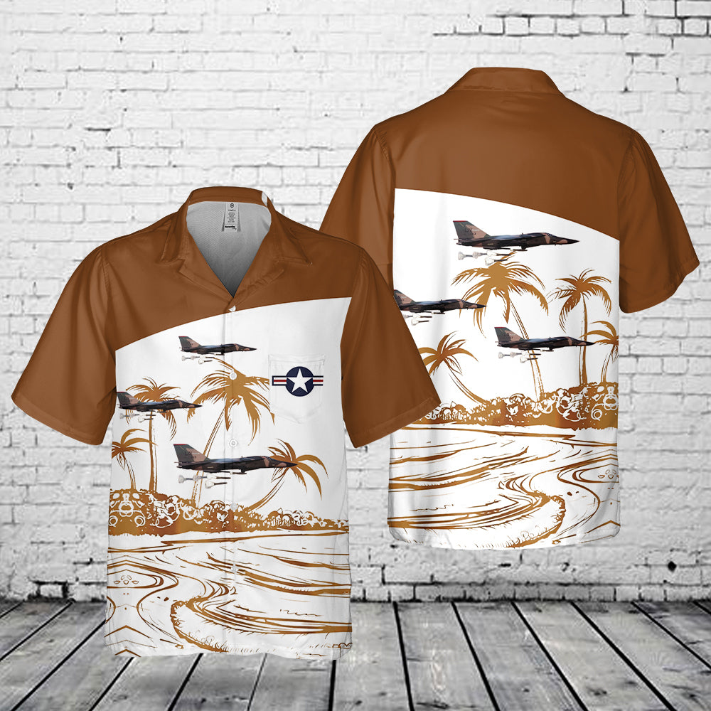 US Air Force F-111 Aardvark Pocket Hawaiian Shirt