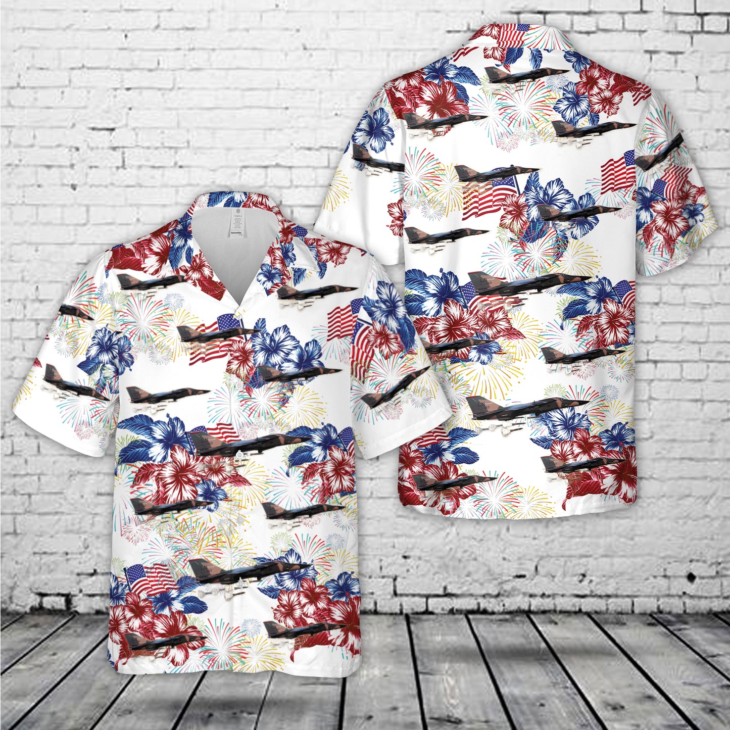 US Air Force F-111 Aardvark, 4th Of July Hawaiian Shirt