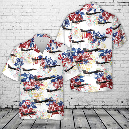 US Air Force F-111 Aardvark, 4th Of July Hawaiian Shirt
