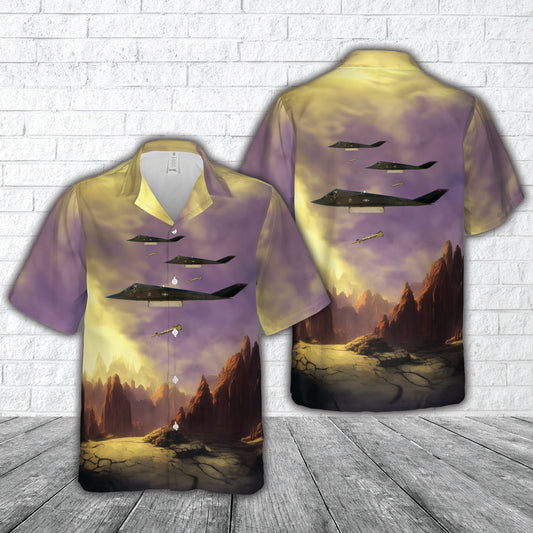 US Air Force F-117 Nighthawk drops a GBU-27 Hawaiian Shirt