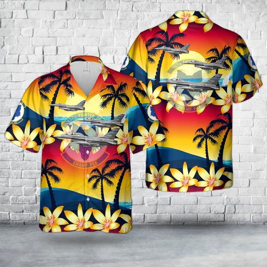 USAF 169th Fighter Wing F-16C Fighting Falcon 2016 Hawaiian Shirt