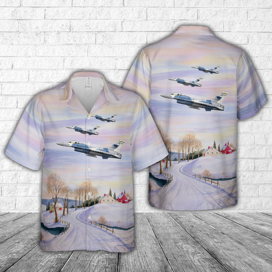USAF 57th Wing F-16C Fighting Falcon Aggressors 2016 Hawaiian Shirt