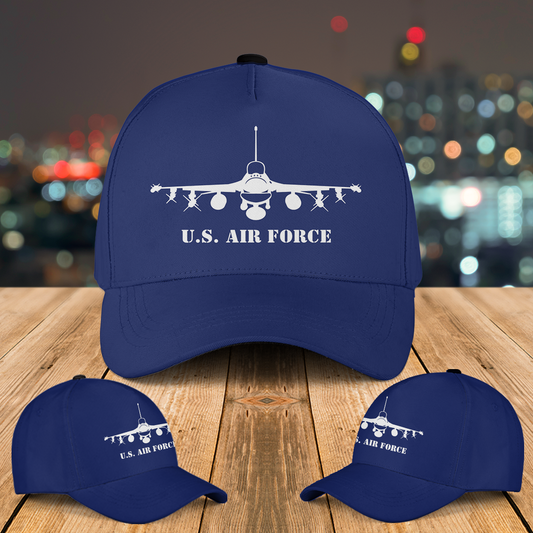 US Air Force F-16 Fighting Falcon Fighter Jet Aircraft Baseball Cap