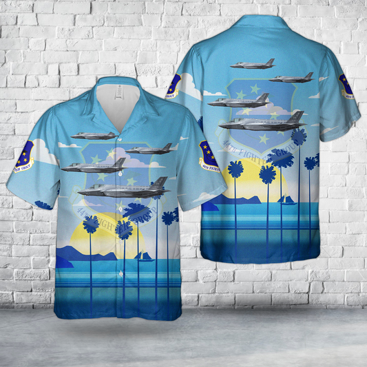 US Air Force F-35A Lightning II, 301st Fighter Wing – Tyndall AFB 2024 Hawaiian Shirt
