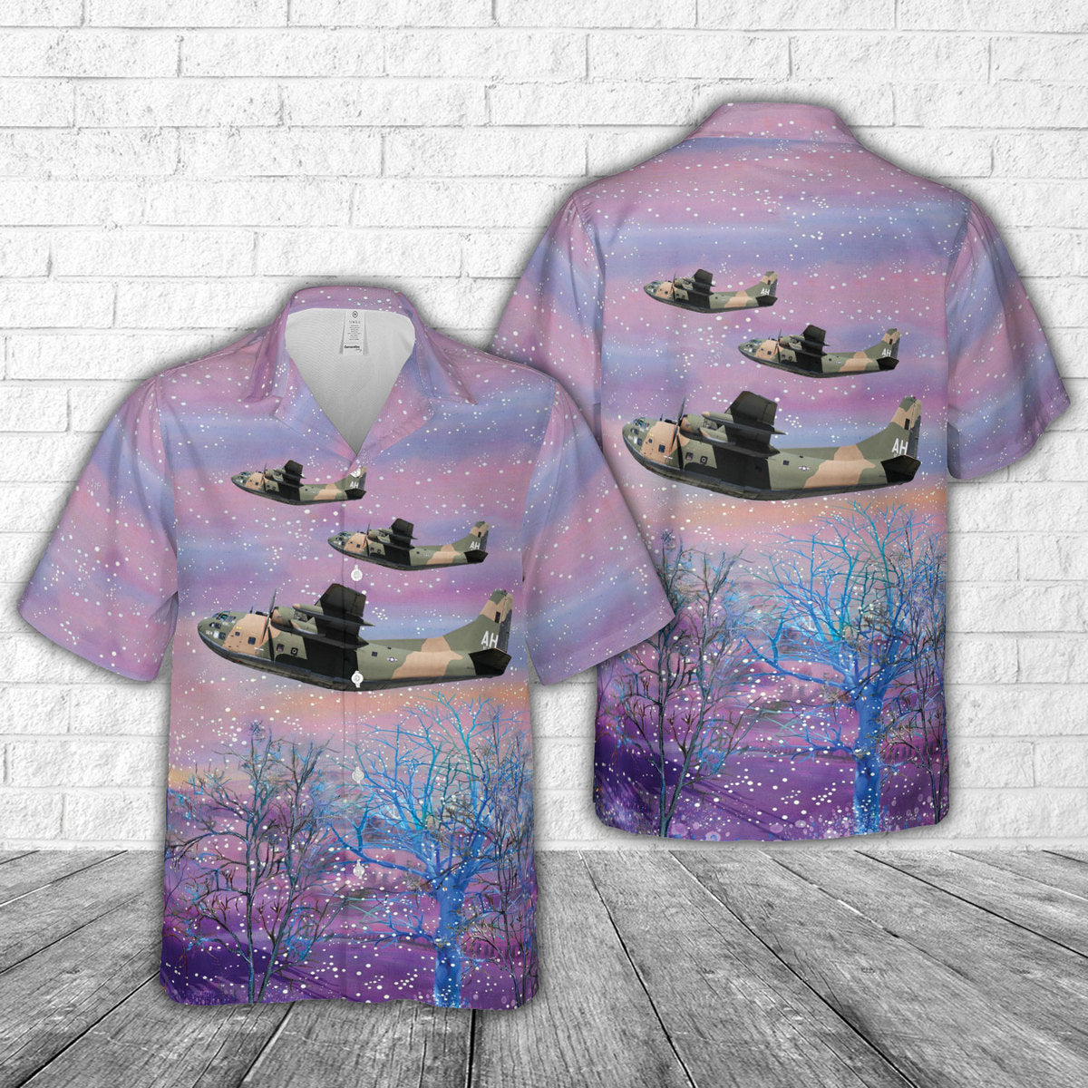 US Air Force Fairchild C-123K Provider Thunderpig 911th Airlift Wing Hawaiian Shirt