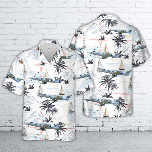 US Air Force Gates Learjet C-21A (35A) (cn 35A-529) Hawaiian Shirt