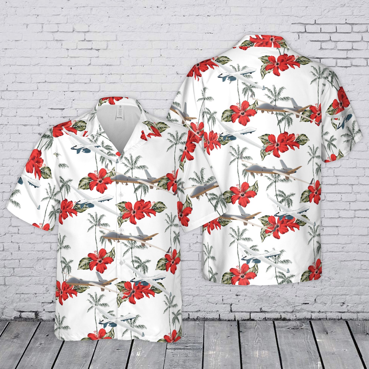 US Air Force General Atomics MQ-9 Reaper Hawaiian Shirt