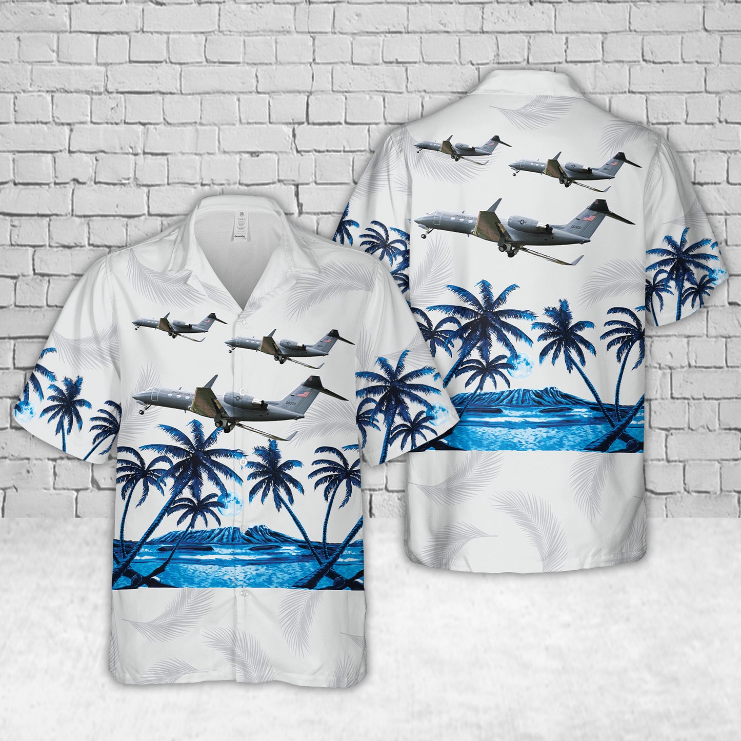 US Air Force Gulfstream C-20H 2 Hawaiian Shirt