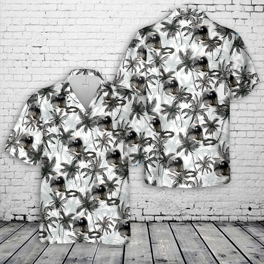 US Air Force HGU-55/P Fighter Pilot Helmet W/ Oxygen Mask Hawaiian Shirt