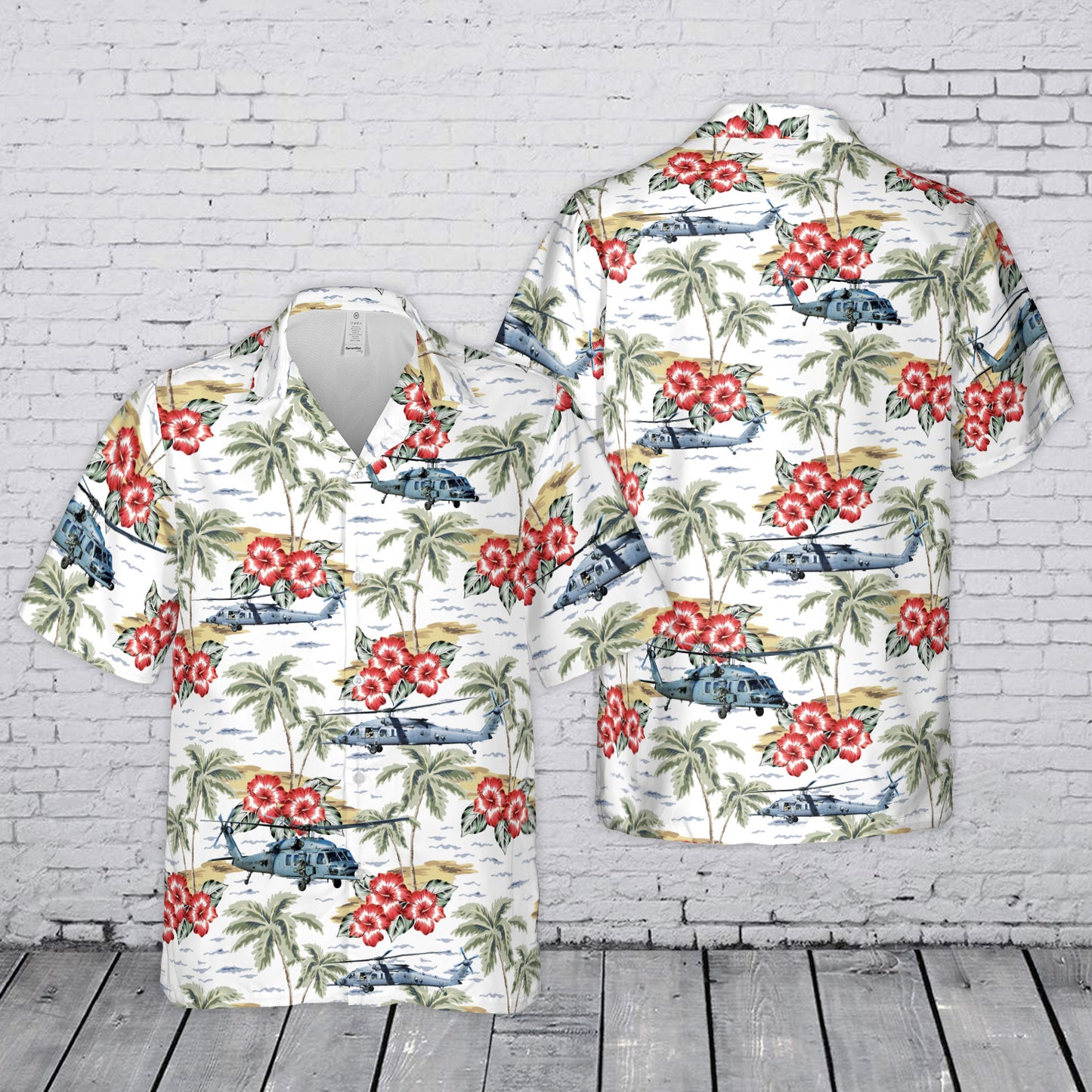 US Air Force HH-60 Pave Hawk Hawaiian Shirt