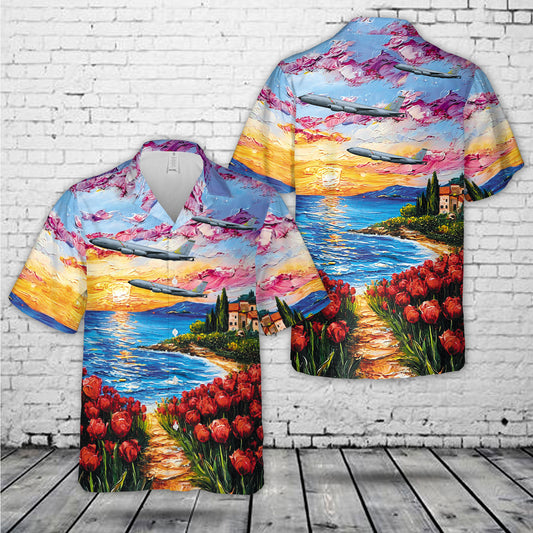 US Air Force KC-135T Stratotanker Hawaiian Shirt – Michigan ANG 2014