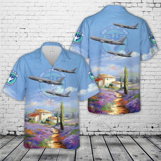 US Air Force KC-46A Pegasus 64th Air Mobility Wing, 56th Air Refueling Squadron, 17-46028 - Altus AFB, OK  Hawaiian Shirt