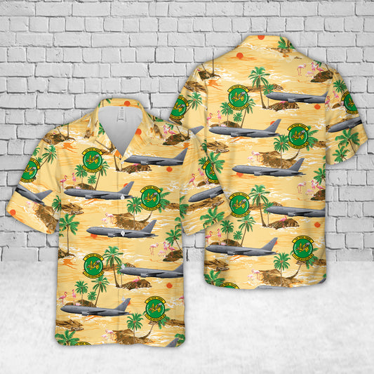 US Air Force KC-46A Pegasus 916th Air Refueling Wing, 77th Air Refueling Squadron, 15-46011 - Seymour Johnson AFB, NC Hawaiian Shirt
