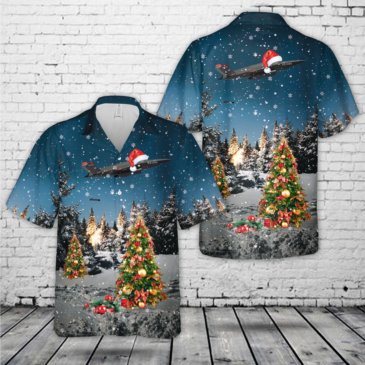 US Air Force Kratos XQ-58 Valkyrie And ALTIUS-600 small unmanned aircraft system Christmas Hawaiian Shirt