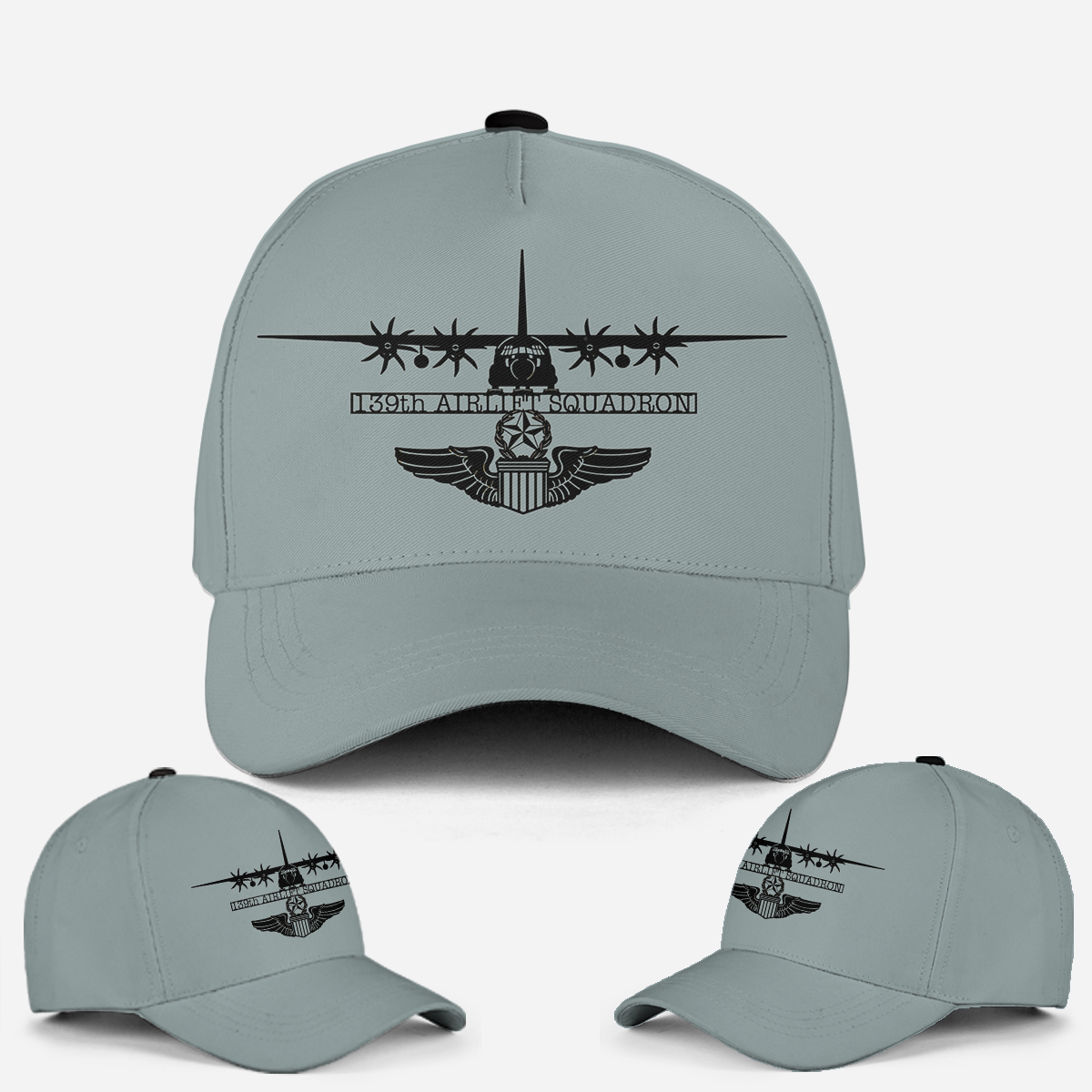 US Air Force LC-130 139th Airlift Squadron with Chief Pilot Badge Baseball Cap