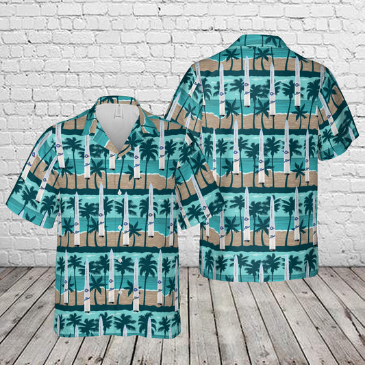 US Air Force LGM-30 Minuteman Missile, Vandenberg Air Force Base, California Hawaiian Shirt