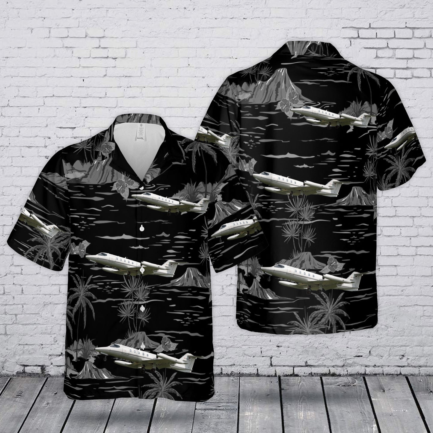US Air Force Learjet 35 Hawaiian Shirt