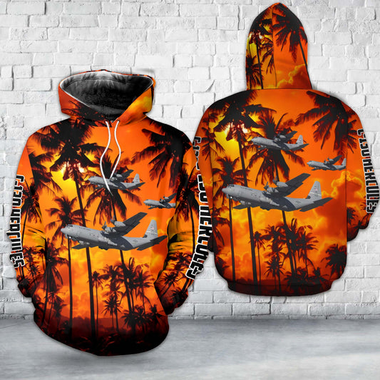 US Air Force Lockheed C-130 Hercules 3D Hoodie