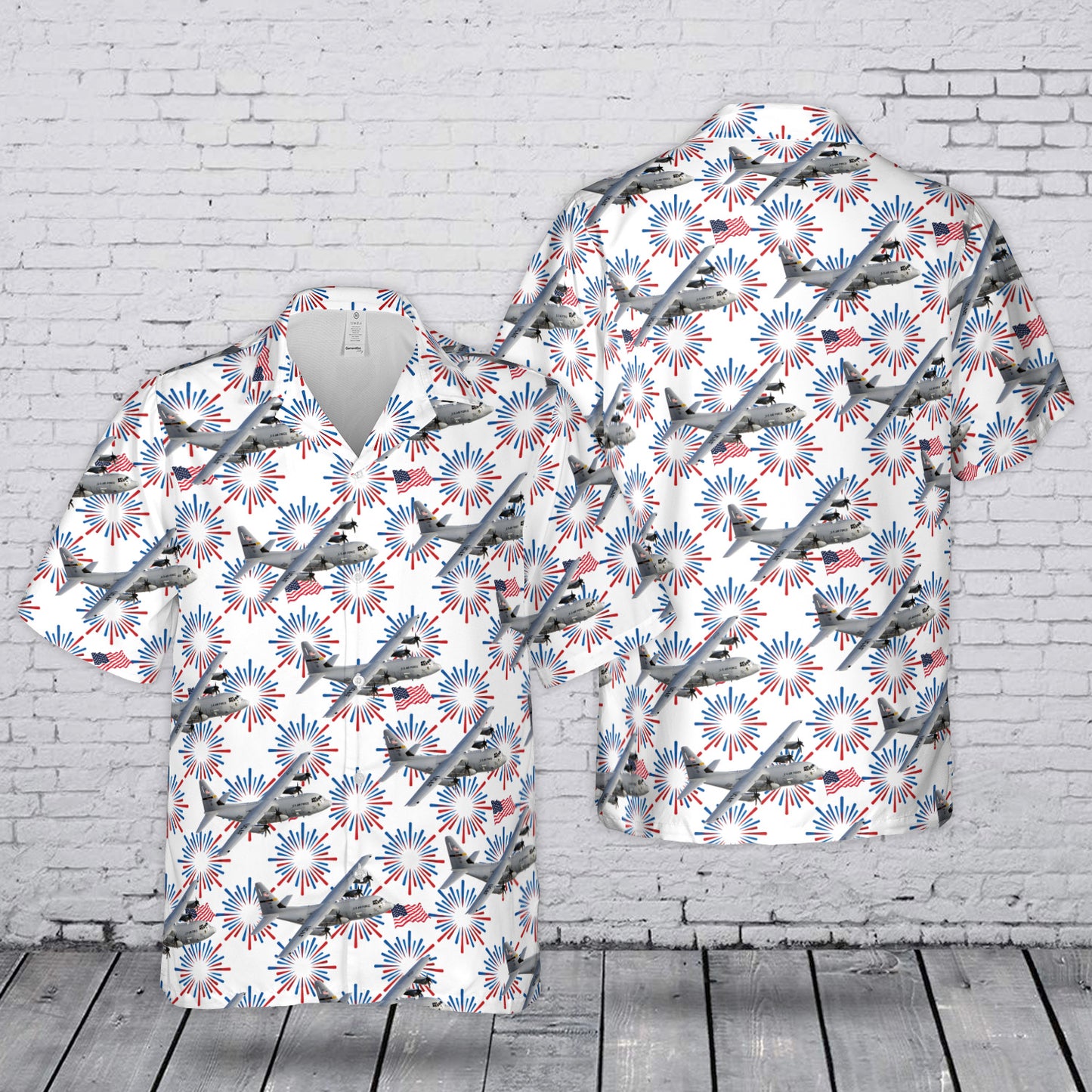 US Air Force Lockheed C-130 Hercules 4th July 250th Anniversary 1776-2026 Hawaiian Shirt