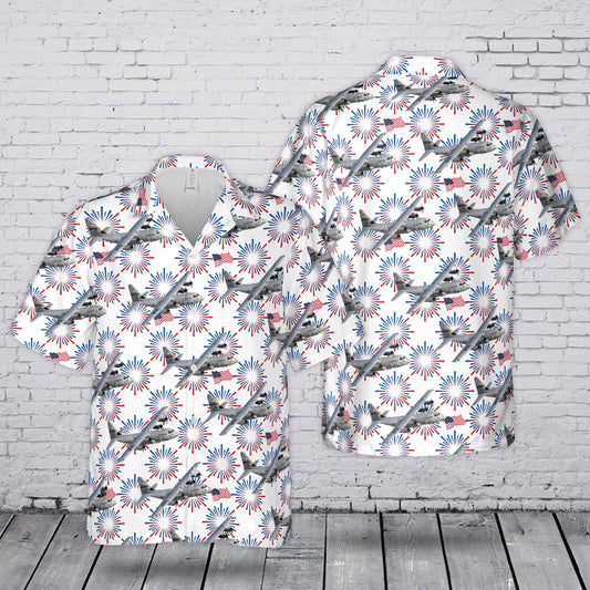 US Air Force Lockheed C-130 Hercules 4th July 250th Anniversary 1776-2026 Hawaiian Shirt