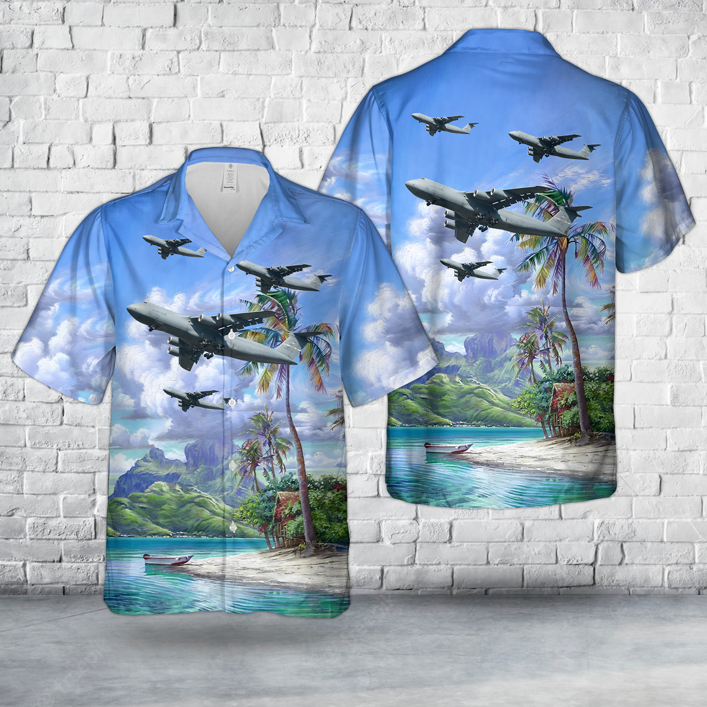 US Air Force Lockheed C-5M Super Galaxy 87-0044 Hawaiian Shirt
