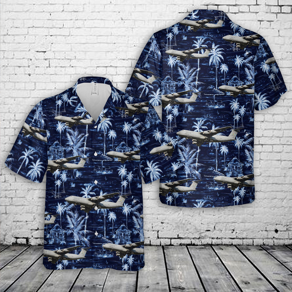 US Air Force Lockheed C-5M Super Galaxy Hawaiian Shirt