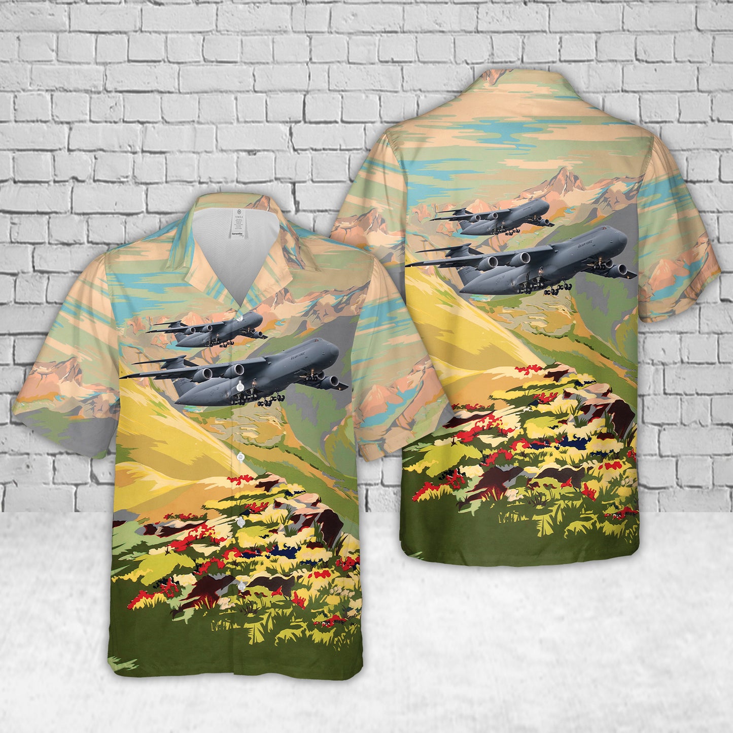 US Air Force Lockheed C5 Super Galaxy "Travis AFB" Hawaiian Shirt