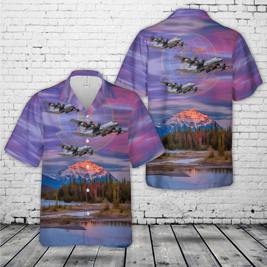 US Air Force Lockheed HC-130J Combat King II 71st Rescue Squadron Hawaiian Shirt
