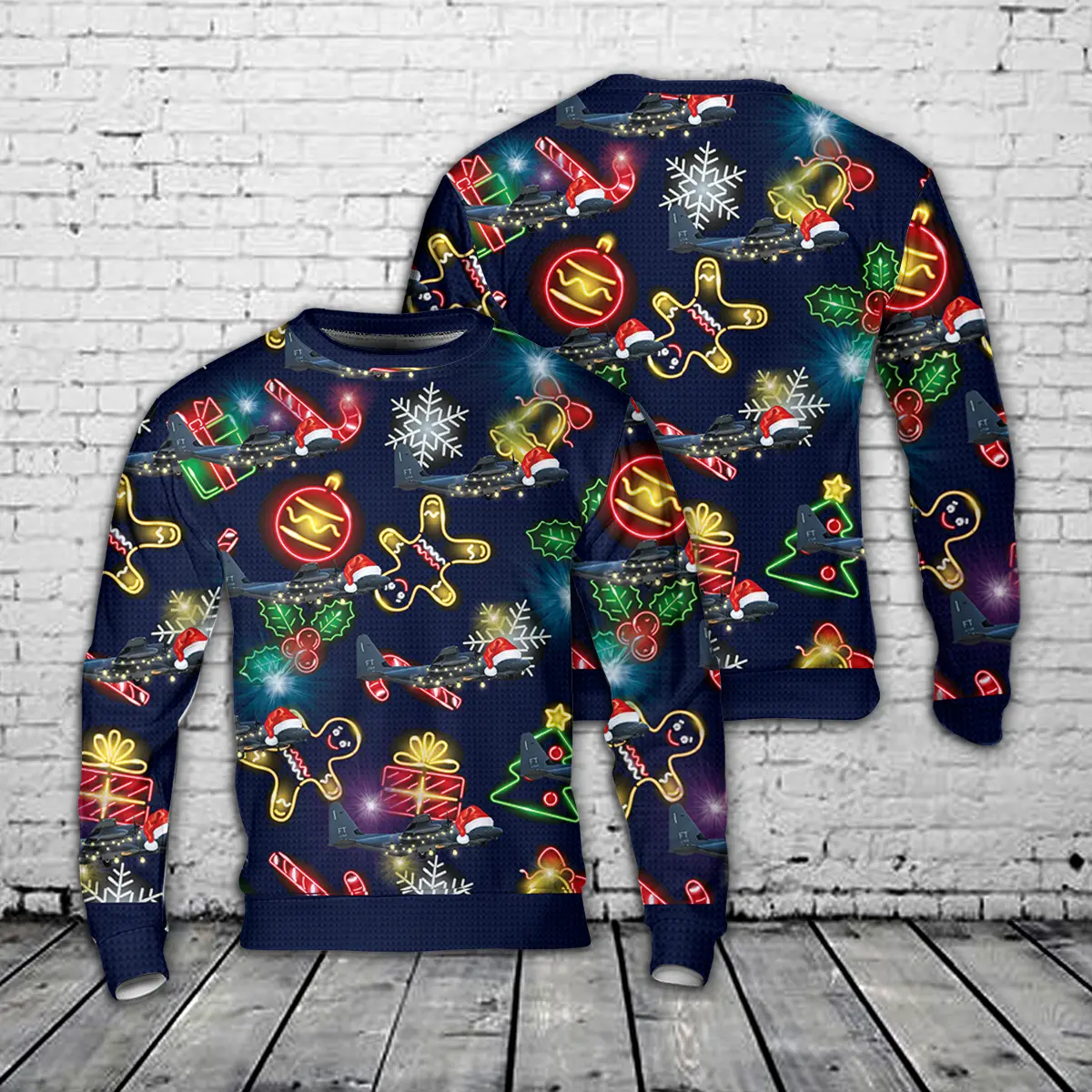 US Air Force Lockheed Martin HC-130J Combat King II, 09-5709 / FT, 79th Rescue Squadron (79 RQS) AOP Christmas Sweater