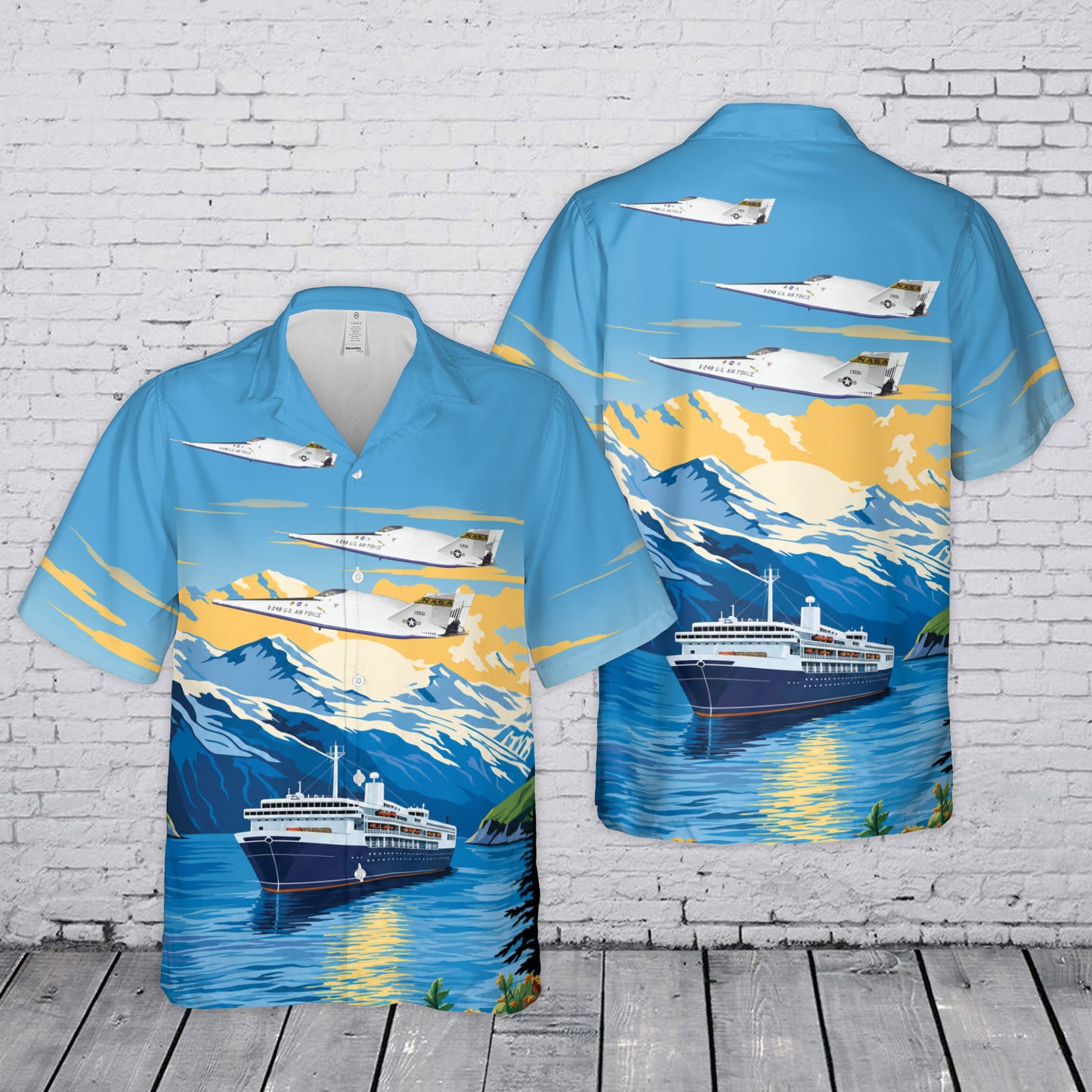 US Air Force Martin Marietta X-24B Hawaiian Shirt