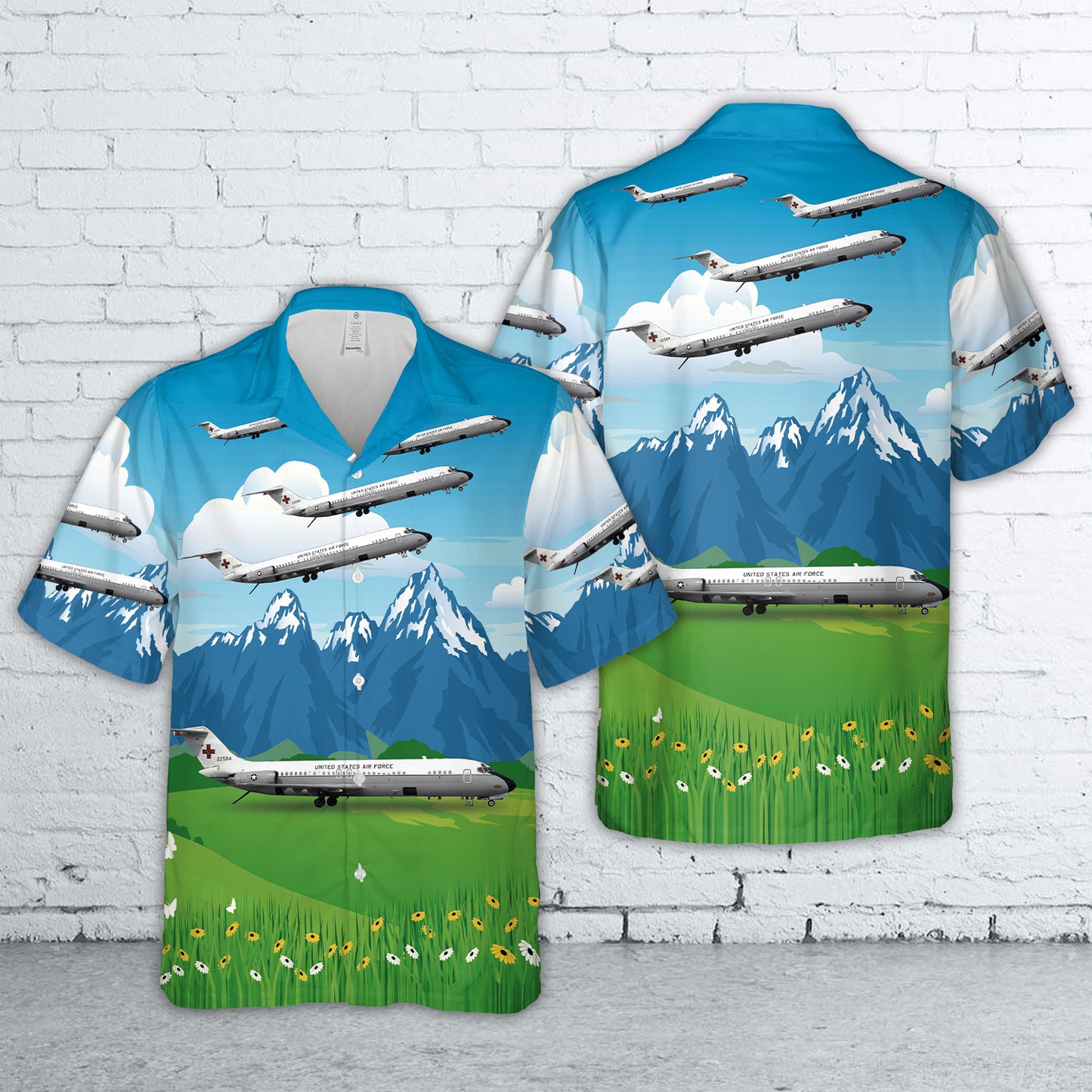 US Air Force McDonnell Douglas C-9A Nightingale 67-22584 Hawaiian Shirt