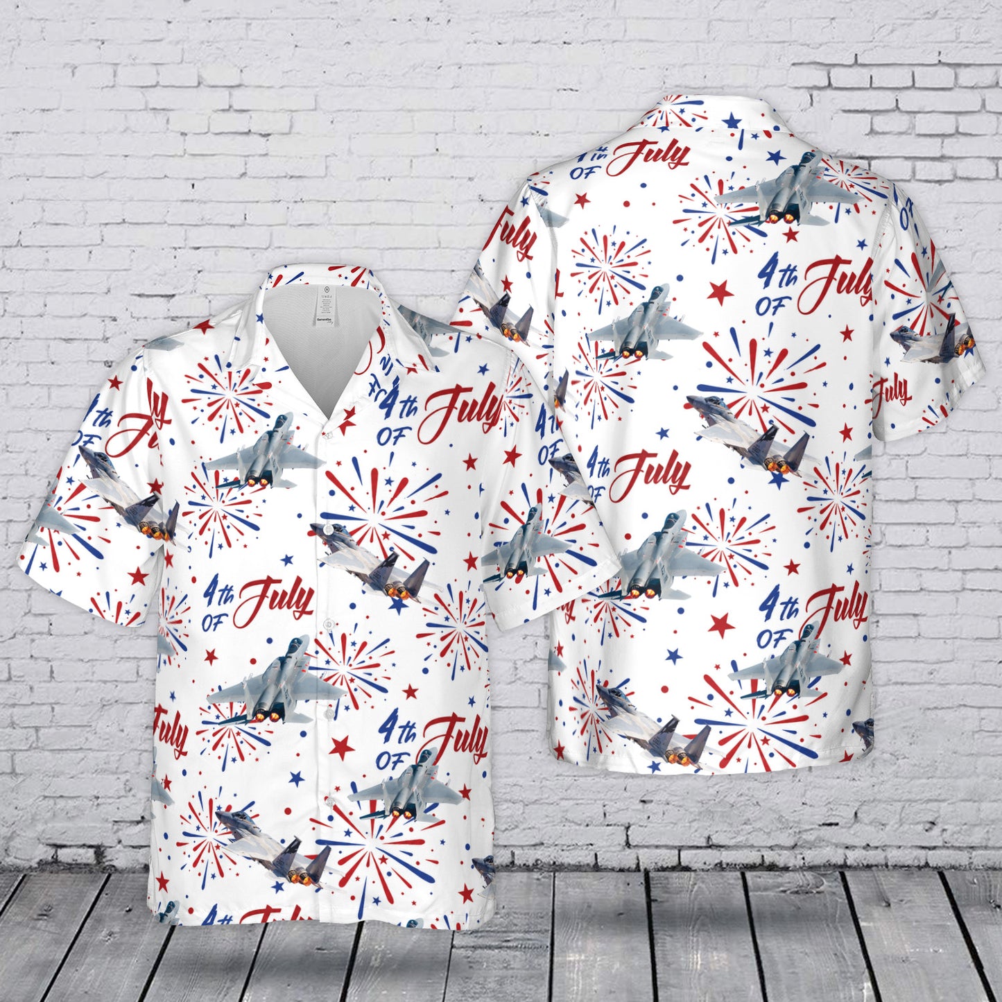 US Air Force McDonnell Douglas F-15 Eagle 4th July 250th Anniversary 1776-2026 Hawaiian Shirt