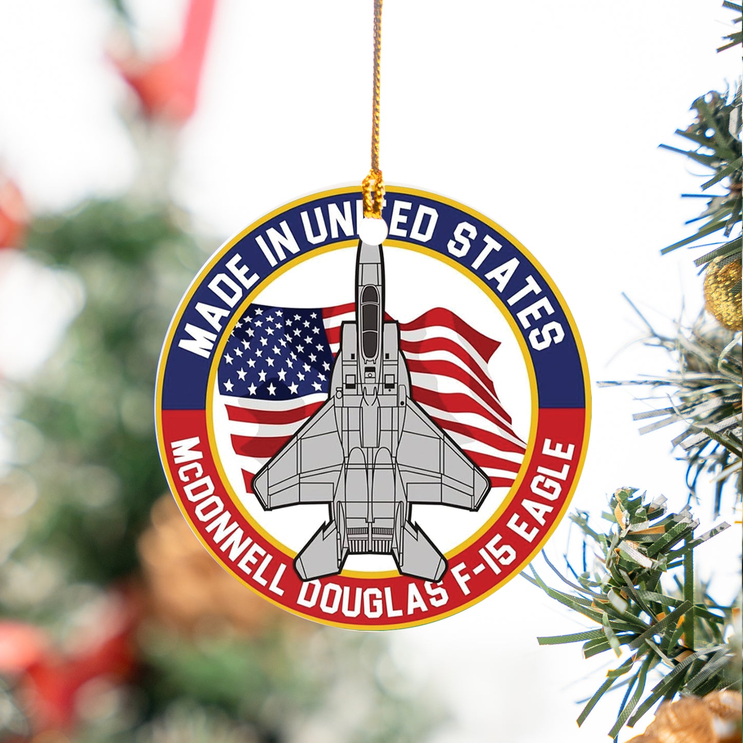 US Air Force McDonnell Douglas F-15 Eagle Ceramic Ornament
