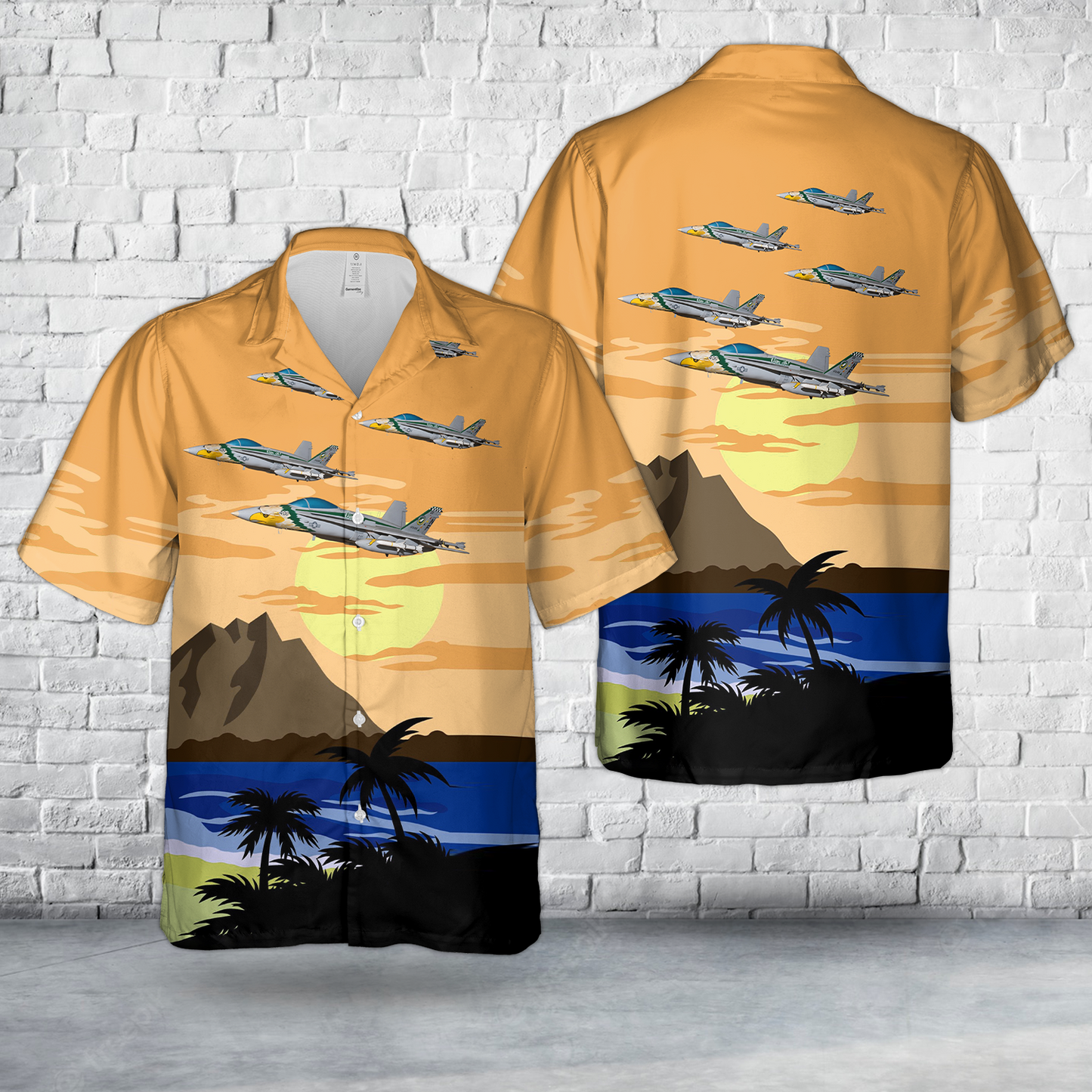 US Air Force McDonnell Douglas F-18C USAF Chippy Ho Hawaiian Shirt