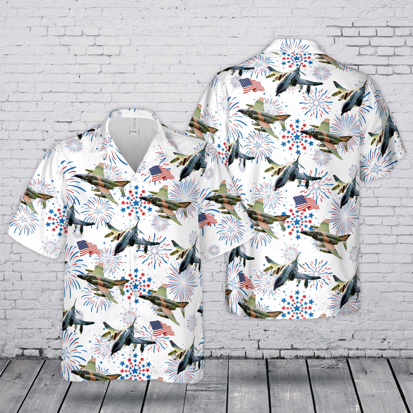 US Air Force McDonnell Douglas F-4 Phantom II 4th July 250th Anniversary 1776-2026 Hawaiian Shirt