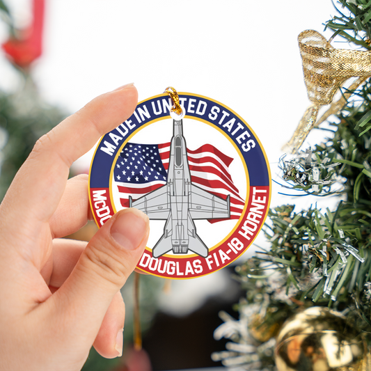 US Air Force McDonnell Douglas F/A-18 Hornet Ceramic Ornament