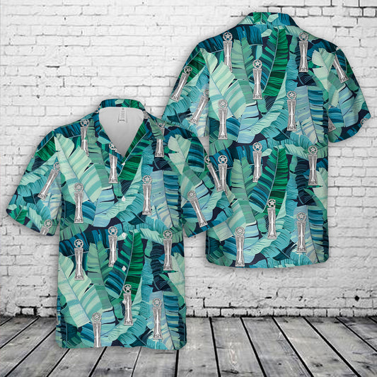 US Air Force Missile Maintenance Badge Master Hawaiian Shirt