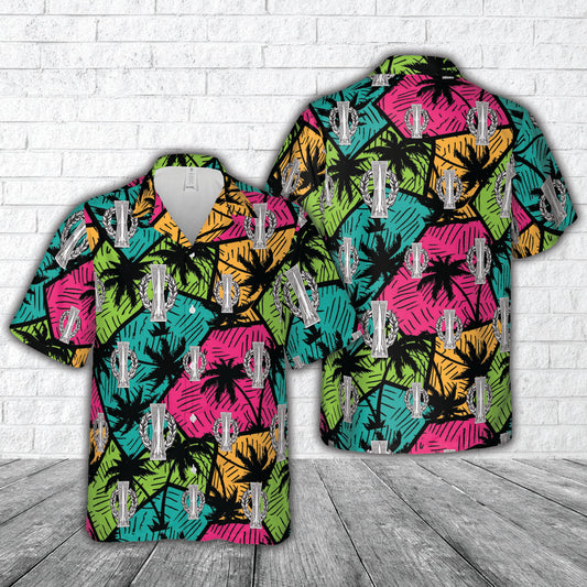 US Air Force Missile Operations Badge Basic Hawaiian Shirt