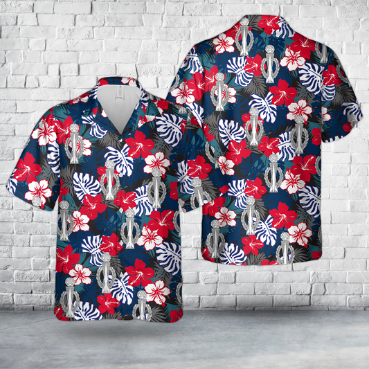 US Air Force Missile Operations Badge Master Hawaiian Shirt