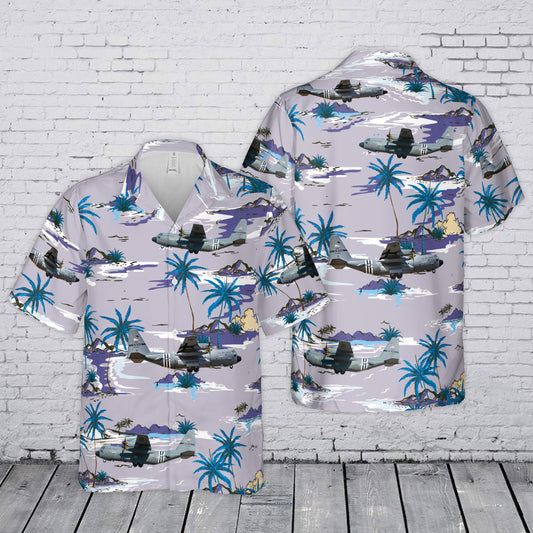 US Air Force Montana Air National Guard Lockheed C-130H Hercules  Hawaiian Shirt