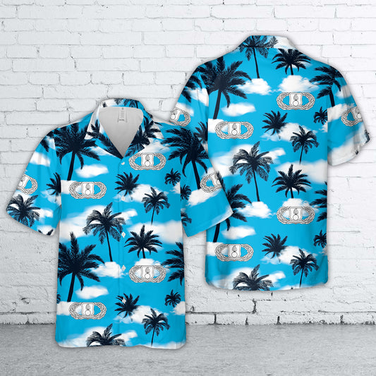 US Air Force Munitions Occupational Badge Hawaiian Shirt
