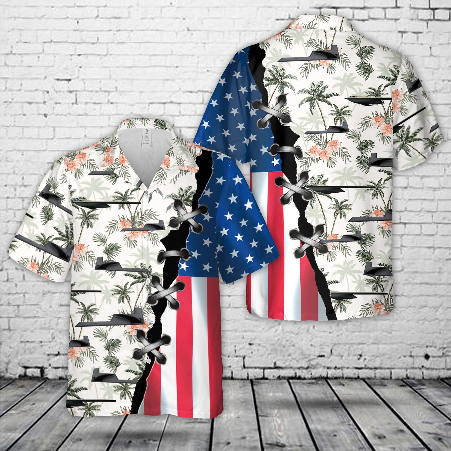 US Air Force Northrop Grumman B-21 Raider Hawaiian Shirt