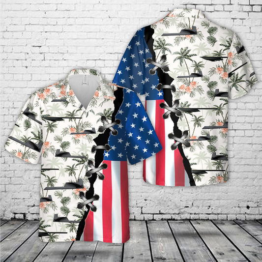 US Air Force Northrop Grumman B-21 Raider Hawaiian Shirt